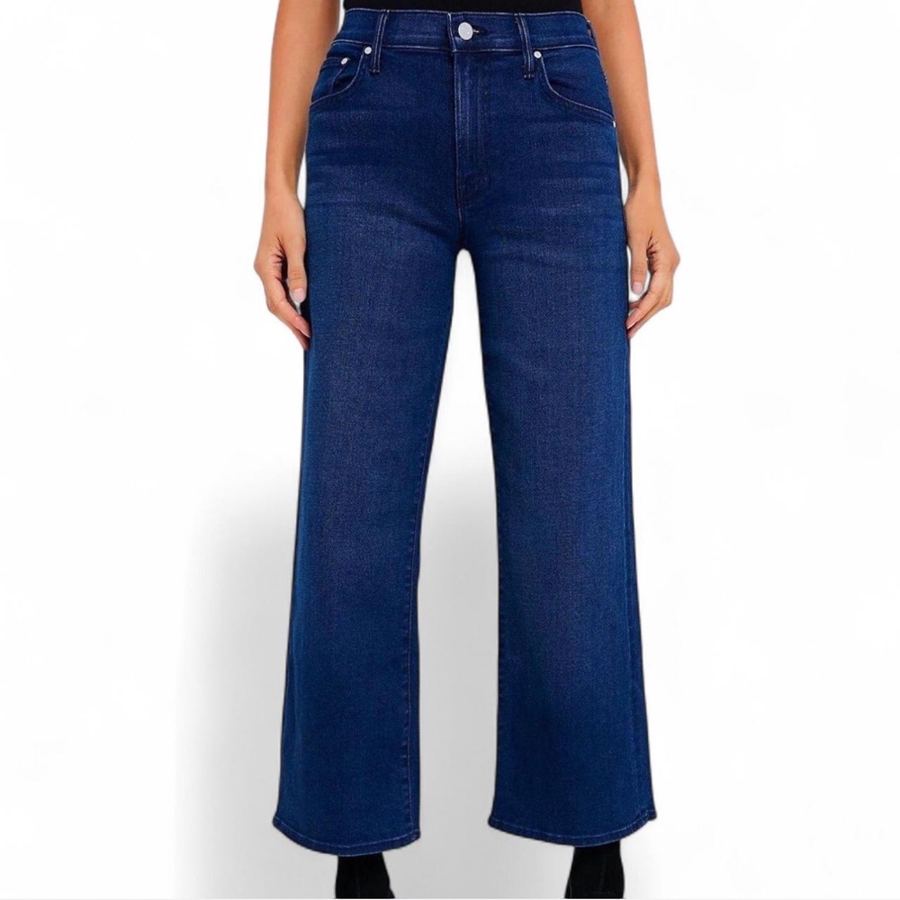 MOTHER Blue Flare Wide Leg Jeans
